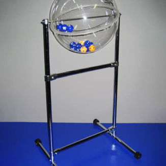 Напольный лототрон с барабаном в виде сферы объемом 40 литров